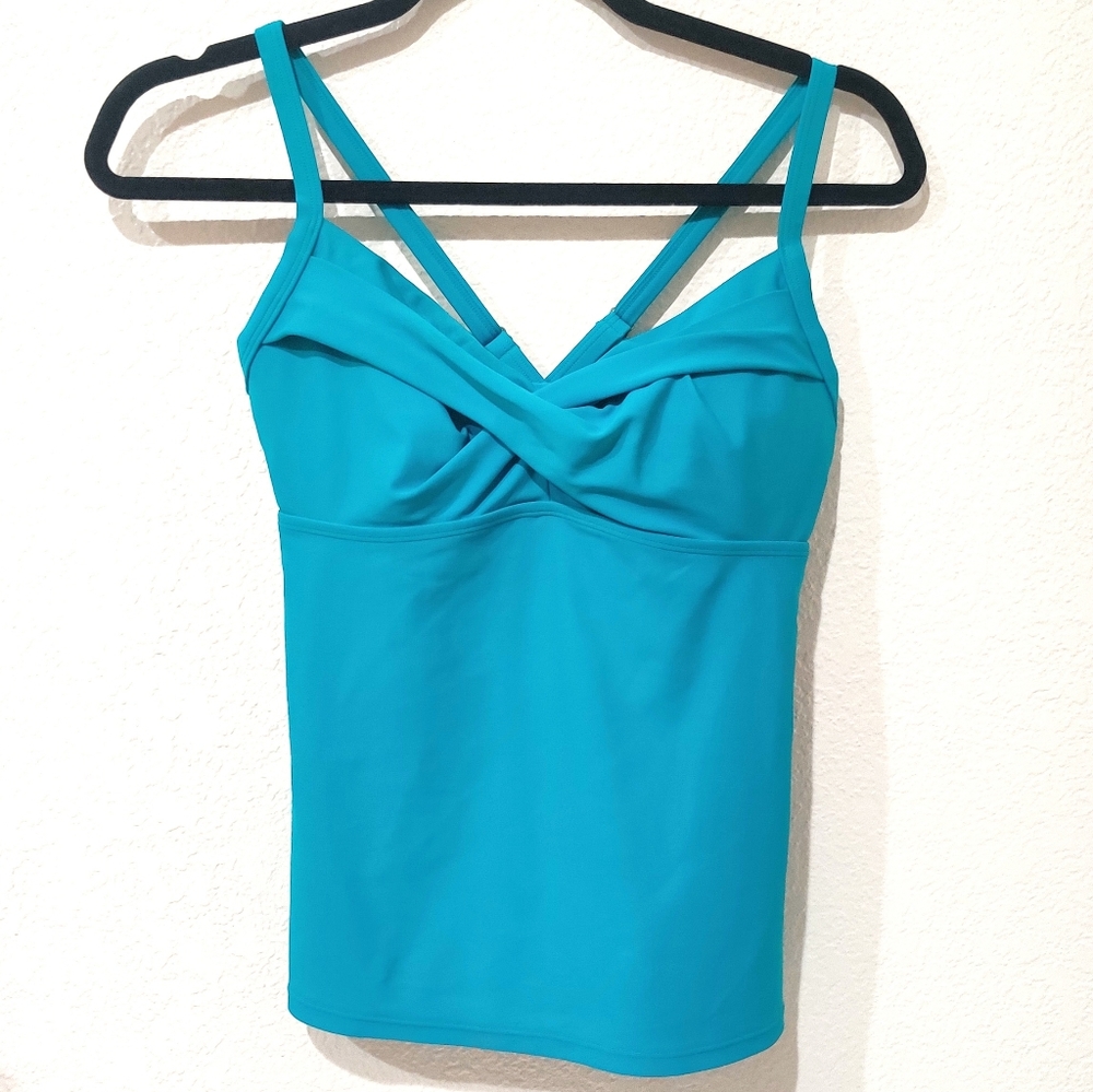 Athleta 34 B/C Blue Swimsuit Top
